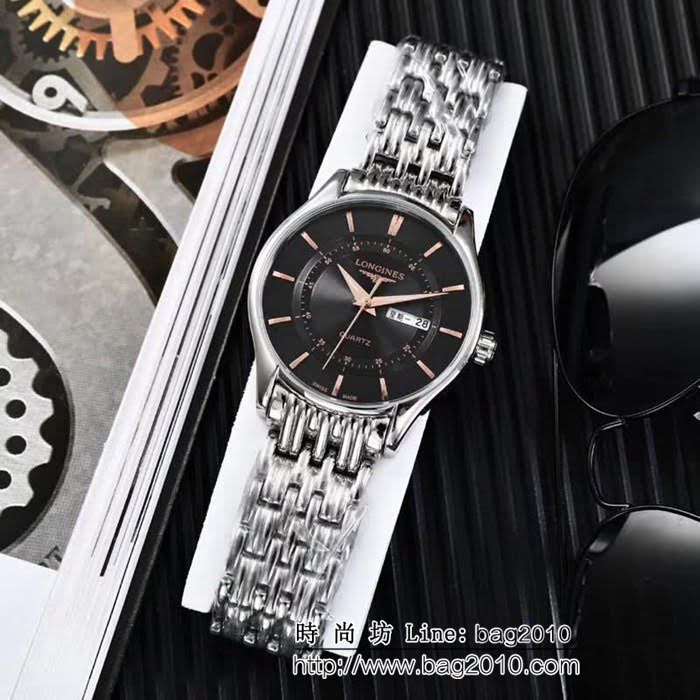 LONGINES浪琴 高級藍寶石 石英男士腕表 WSS1956